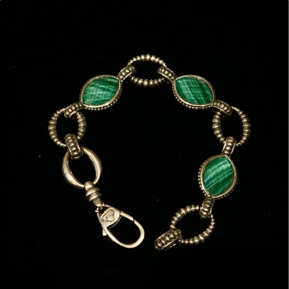 LAGOS Venus Malachite Doublet Caviar Sterling Silver...